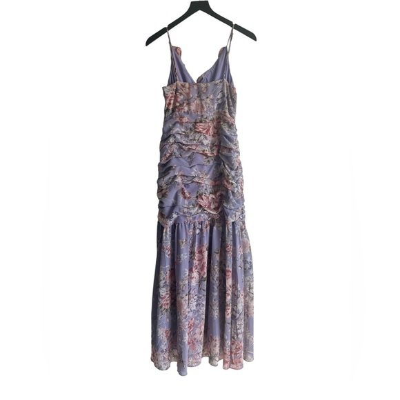 ASTR The Label Kiana Floral Rucked Dress Size Medium - Picture 10 of 12
